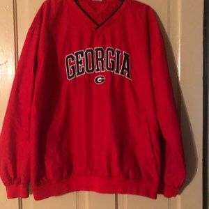 Men’s University of Georgia Wind Shirt. Size L.